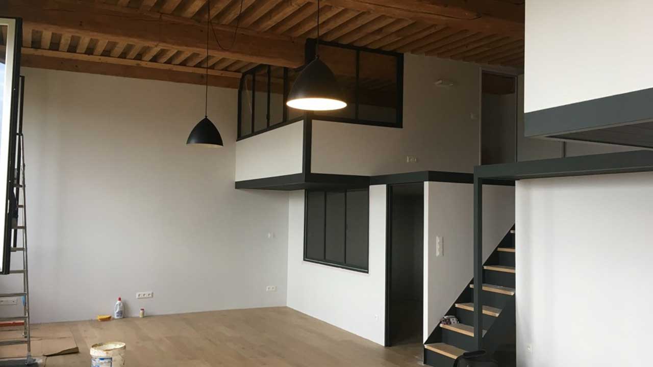 Transformation d’un entrepôt en habitations